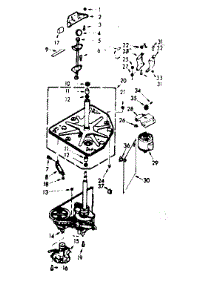 Drive System parts for Kenmore Washer 110.6804111 (1106804111, 110 6804111) from AppliancePartsPros.com