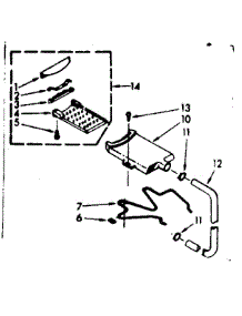 Filter Assembly parts for Kenmore Washer 110.6804151 (1106804151, 110 6804151) from AppliancePartsPros.com