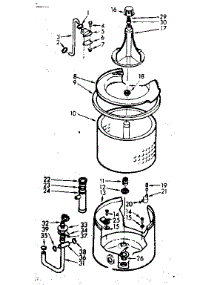Tub And Basket Assembly parts for Kenmore Washer 110.6804153 (1106804153, 110 6804153) from AppliancePartsPros.com