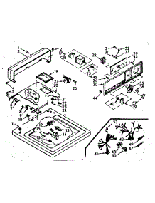 Top And Console Assembly parts for Kenmore Washer 110.6804153 (1106804153, 110 6804153) from AppliancePartsPros.com