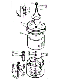 Tub And Basket Assembly parts for Kenmore Washer 110.6804154 (1106804154, 110 6804154) from AppliancePartsPros.com