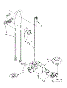 Fill, Drain And Overfill Parts parts for Kenmore Dishwasher 665.13742K600 (66513742K600, 665 13742K600) from AppliancePartsPros.com