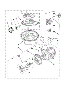 Pump And Motor Parts parts for Kenmore Dishwasher 665.13742K603 (66513742K603, 665 13742K603) from AppliancePartsPros.com