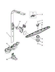 Upper Wash And Rinse Parts parts for Kenmore Dishwasher 665.13742K604 (66513742K604, 665 13742K604) from AppliancePartsPros.com