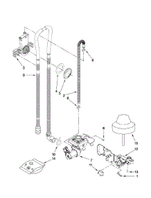 Fill Drain And Overfill Parts parts for Kenmore Dishwasher 665.13744K602 (66513744K602, 665 13744K602) from AppliancePartsPros.com