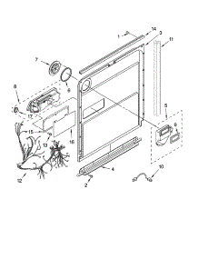 Door And Latch Parts parts for Kenmore Dishwasher 665.13754K600 (66513754K600, 665 13754K600) from AppliancePartsPros.com