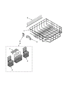 Lower Rack Parts, Optional Parts (Not Included) parts for Kenmore Dishwasher 665.13754K600 (66513754K600, 665 13754K600) from AppliancePartsPros.com