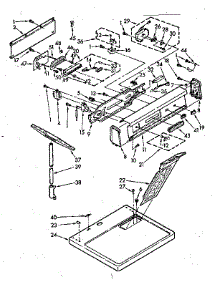 Top And Console Assembly parts for Kenmore Dryer 110.76894600 (11076894600, 110 76894600) from AppliancePartsPros.com