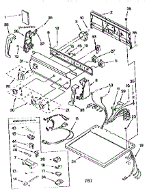 Top And Console parts for Kenmore Dryer 110.76902692 (11076902692, 110 76902692) from AppliancePartsPros.com
