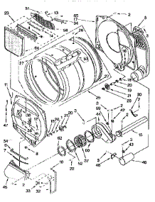 Bulkhead parts for Kenmore Dryer 110.76902692 (11076902692, 110 76902692) from AppliancePartsPros.com