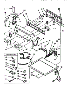 Top And Console parts for Kenmore Dryer 110.76904690 (11076904690, 110 76904690) from AppliancePartsPros.com