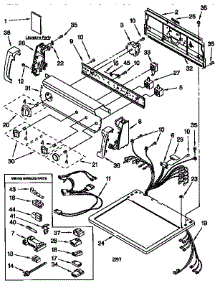 Top And Console parts for Kenmore Dryer 110.76912691 (11076912691, 110 76912691) from AppliancePartsPros.com