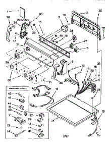 Top And Console parts for Kenmore Dryer 110.76914692 (11076914692, 110 76914692) from AppliancePartsPros.com