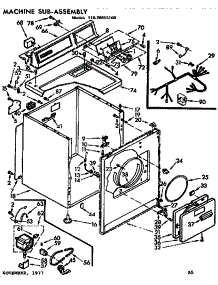 Machine Sub-Assembly parts for Kenmore Dryer 110.76915100 (11076915100, 110 76915100) from AppliancePartsPros.com