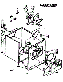 Cabinet Parts parts for Kenmore Dryer 110.76915110 (11076915110, 110 76915110) from AppliancePartsPros.com