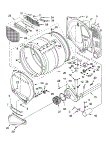 Bulkhead Parts parts for Kenmore Dryer 110.76926502 (11076926502, 110 76926502) from AppliancePartsPros.com