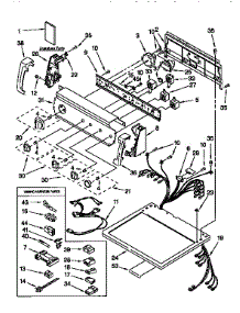 Top And Console parts for Kenmore Dryer 110.76934690 (11076934690, 110 76934690) from AppliancePartsPros.com