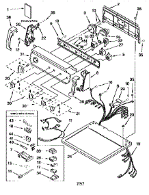 Top And Console parts for Kenmore Dryer 110.76934692 (11076934692, 110 76934692) from AppliancePartsPros.com