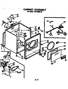 Cabinet Assembly parts for Kenmore Dryer 110.76955110 (11076955110, 110 76955110) from AppliancePartsPros.com