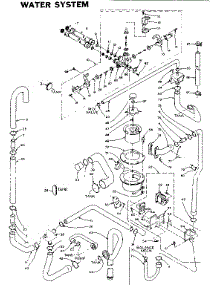 Water System parts for Kenmore Washer Dryer Combo 110.6110804 (1106110804, 110 6110804) from AppliancePartsPros.com