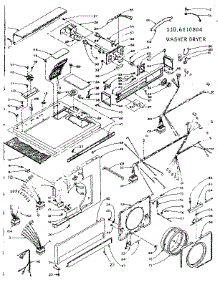 Top And Front Assembly parts for Kenmore Washer Dryer Combo 110.6110804 (1106110804, 110 6110804) from AppliancePartsPros.com