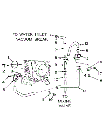Blower Inlet Flush Accessory parts for Kenmore Washer Dryer Combo 110.6110808 (1106110808, 110 6110808) from AppliancePartsPros.com