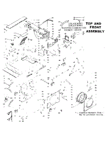 Top And Front Assembly parts for Kenmore Washer Dryer Combo 110.6110809 (1106110809, 110 6110809) from AppliancePartsPros.com