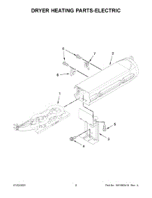 Dryer Heating Parts-Electric parts for Kenmore Dryer 110.61112022 (11061112022, 110 61112022) from AppliancePartsPros.com