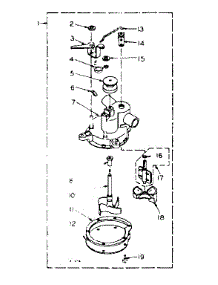 Pump Assembly parts for Kenmore Washer 110.6114222 (1106114222, 110 6114222) from AppliancePartsPros.com