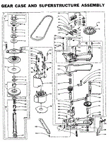 Gear Case And Superstructure Assembly parts for Kenmore Washer 110.6114850 (1106114850, 110 6114850) from AppliancePartsPros.com