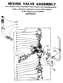 Mixing Valve Assembly parts for Kenmore Washer 110.6114850 (1106114850, 110 6114850) from AppliancePartsPros.com