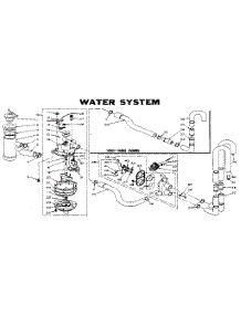 Water System parts for Kenmore Washer 110.6114850 (1106114850, 110 6114850) from AppliancePartsPros.com
