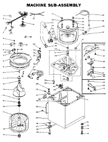 Machine Sub-Assembly parts for Kenmore Washer 110.6114850 (1106114850, 110 6114850) from AppliancePartsPros.com