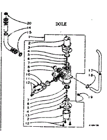 Mixing Valve Assembly Dole parts for Kenmore Washer 110.6114860 (1106114860, 110 6114860) from AppliancePartsPros.com