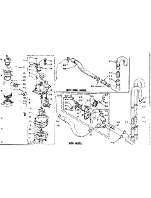 Water System parts for Kenmore Washer 110.6115350 (1106115350, 110 6115350) from AppliancePartsPros.com