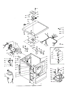Machine Sub-Assembly parts for Kenmore Dryer 110.6117202 (1106117202, 110 6117202) from AppliancePartsPros.com