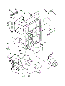 Rear Panel parts for Kenmore Washer 110.22974100 (11022974100, 110 22974100) from AppliancePartsPros.com