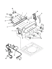 Control Panel parts for Kenmore Washer 110.22974100 (11022974100, 110 22974100) from AppliancePartsPros.com