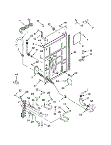 Rear Panel parts for Kenmore Washer 110.22974101 (11022974101, 110 22974101) from AppliancePartsPros.com