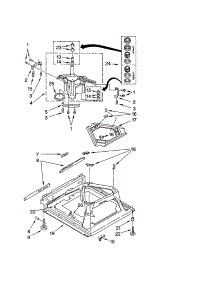Machine Base parts for Kenmore Washer 110.22974102 (11022974102, 110 22974102) from AppliancePartsPros.com