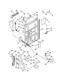 Rear Panel parts for Kenmore Washer 110.22974102 (11022974102, 110 22974102) from AppliancePartsPros.com