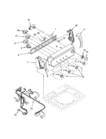 Control Panel parts for Kenmore Washer 110.22974103 (11022974103, 110 22974103) from AppliancePartsPros.com