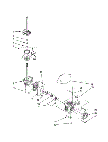 Brake / Clutch / Gearcase / Motor / Pump parts for Kenmore Washer 110.22974103 (11022974103, 110 22974103) from AppliancePartsPros.com