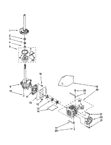 Brake / Clutch / Gearcase / Motor / Pump parts for Kenmore Washer 110.22982100 (11022982100, 110 22982100) from AppliancePartsPros.com