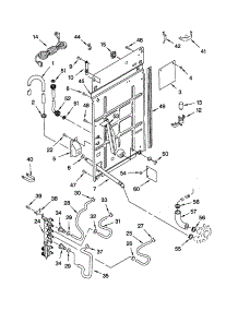 Rear Panel parts for Kenmore Washer 110.22982100 (11022982100, 110 22982100) from AppliancePartsPros.com