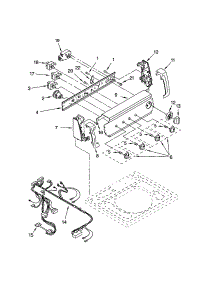 Control Panel parts for Kenmore Washer 110.22982102 (11022982102, 110 22982102) from AppliancePartsPros.com