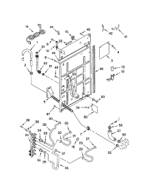 Rear Panel parts for Kenmore Washer 110.22982102 (11022982102, 110 22982102) from AppliancePartsPros.com