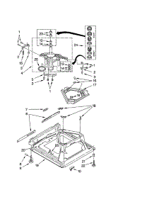 Machine Base parts for Kenmore Washer 110.22982102 (11022982102, 110 22982102) from AppliancePartsPros.com