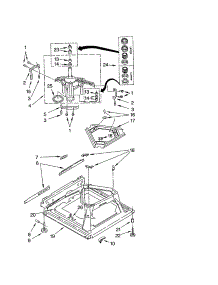 Machine Base parts for Kenmore Washer 110.22982103 (11022982103, 110 22982103) from AppliancePartsPros.com