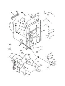 Rear Panel parts for Kenmore Washer 110.22982103 (11022982103, 110 22982103) from AppliancePartsPros.com